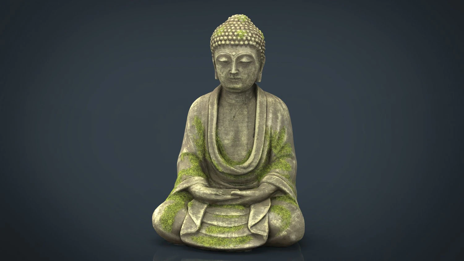 ancient buddha 3D Model .c4d .max .obj .3ds .fbx .stl .blend 