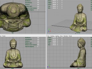 ancient buddha 3D मॉडल