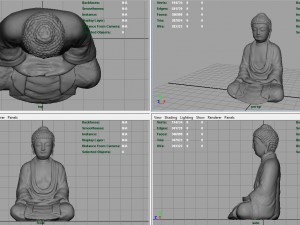 ancient buddha 3D मॉडल