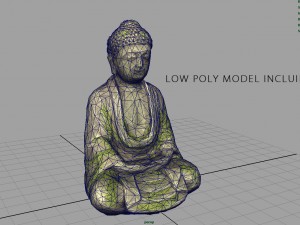 ancient buddha 3D मॉडल