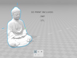 ancient buddha 3D मॉडल