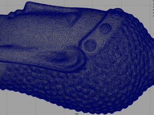metal buddha head 3D Model
