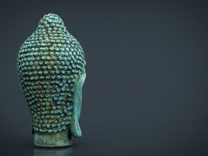 metal buddha head 3D Model