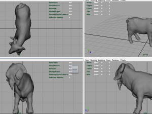 domestic goat 3D Модель