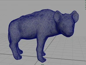 hiena realista Modelo 3D