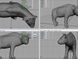 realistic hyena 3D Model