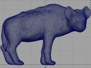 hiena realista Modelo 3D