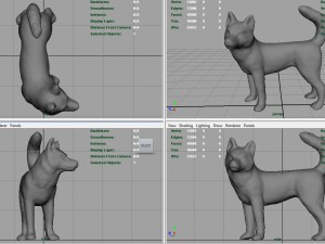 siberian husky 3D 모델
