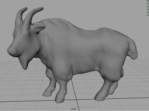 white goat 3D Model