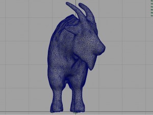 white goat 3D 模型