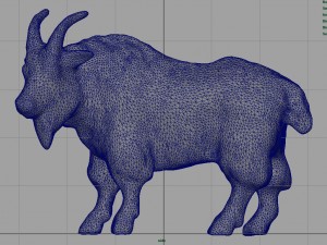 white goat 3D 模型