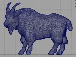 white goat 3D Model