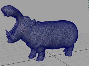 african hippopotamus 3D Model