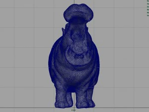 african hippopotamus 3D Model