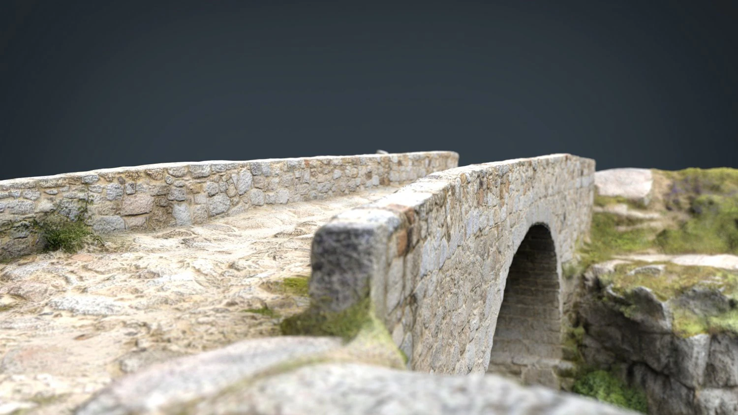medieval bridge 3D Model .c4d .max .obj .3ds .fbx .stl .blend 
