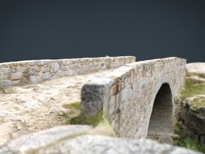 medieval bridge 3D Model