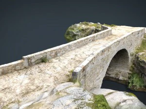 medieval bridge 3D Model
