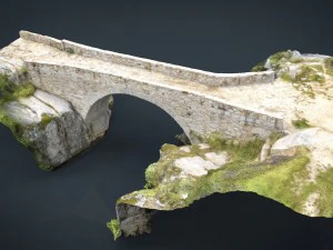 medieval bridge 3D Model