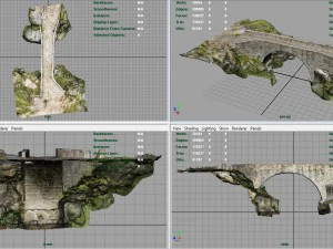 medieval bridge 3D Model