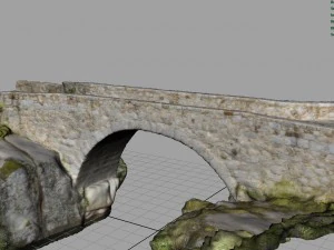 medieval bridge 3D Model