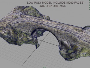 medieval bridge 3Dモデル