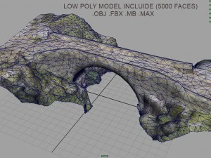 medieval bridge 3D Model