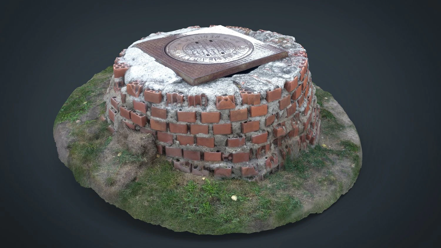 sewer with bricks 3D Model .c4d .max .obj .3ds .fbx .stl .blend 