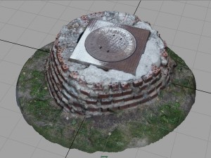 sewer with bricks Model 3D