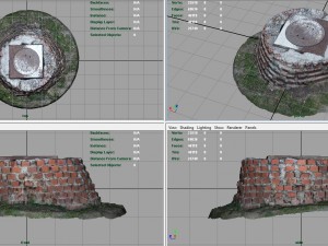 sewer with bricks Model 3D