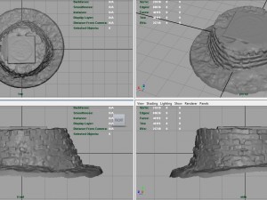 sewer with bricks Model 3D