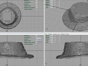 sewer with bricks 3D Model