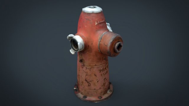 fire hydrant 2 Model 3D .c4d .max .obj .3ds .fbx .stl .blend 