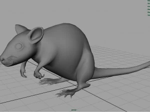 radiactive rat 3D Model