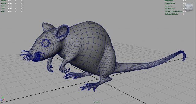 radiactive rat 3Dモデル in モンスター 3DExport