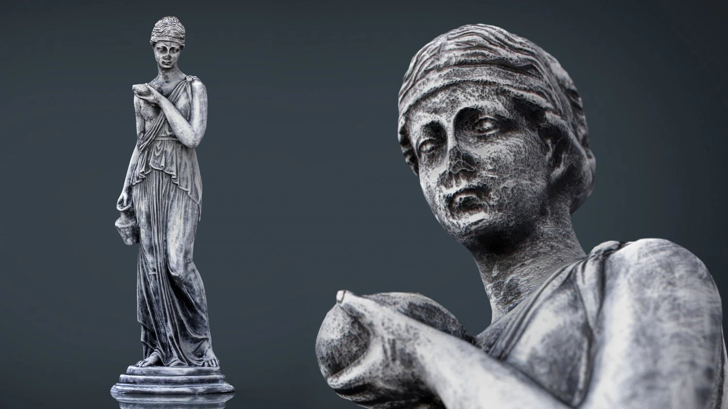 venus with pitcher 3D Model .c4d .max .obj .3ds .fbx .stl .blend 