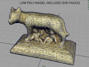 capitoline wolf 3D Model