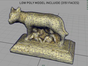 capitoline wolf 3D Model