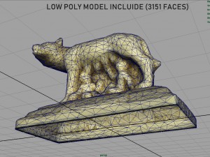 capitoline wolf 3D Model