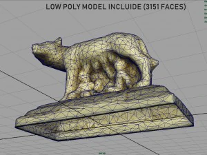 capitoline wolf 3D Model