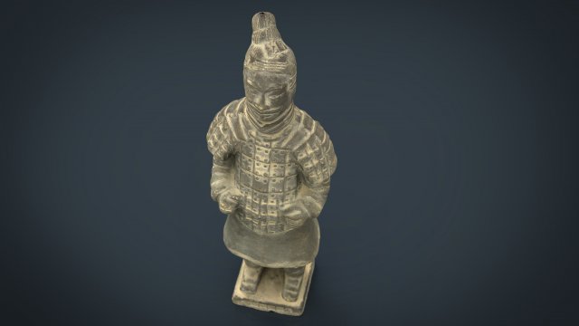 terracotta warriors soldier type 2 3D 模型 .c4d .max .obj .3ds .fbx .stl .blend 