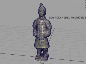 terracotta warriors soldier type 2 3D 模型