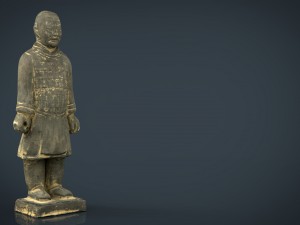 terracotta warriors heavily-armed foot soldier 3D Model