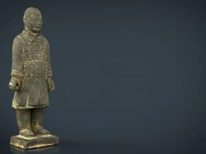 terracotta warriors heavily-armed foot soldier 3D Model