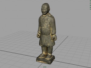 terracotta warriors heavily-armed foot soldier 3D Model