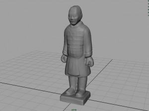 terracotta warriors heavily-armed foot soldier 3D Model