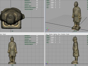 terracotta warriors heavily-armed foot soldier 3D Model