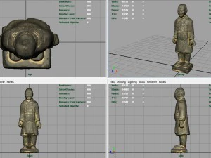 terracotta warriors heavily-armed foot soldier 3D Model