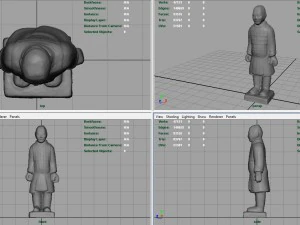 terracotta warriors heavily-armed foot soldier 3D Model