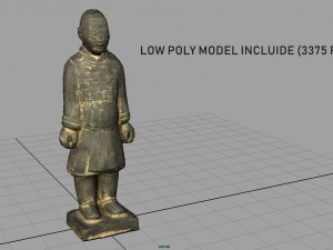 terracotta warriors heavily-armed foot soldier 3D Model