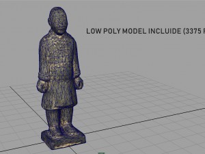 terracotta warriors heavily-armed foot soldier 3D Model